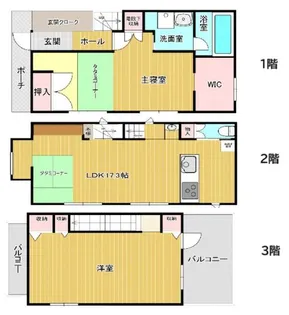 栃木県宇都宮市南大通り4【一戸建】の間取り