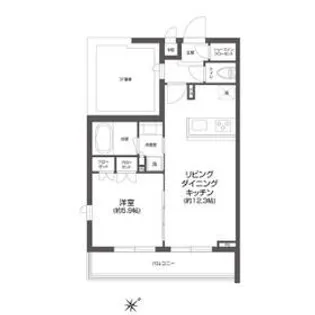 GRAN PASEO 四谷若葉【4階】の間取り