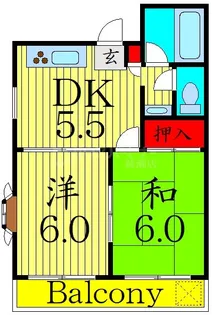 アイスパール【2階】の間取り