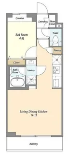 グランカーサ王子2【3階】の間取り