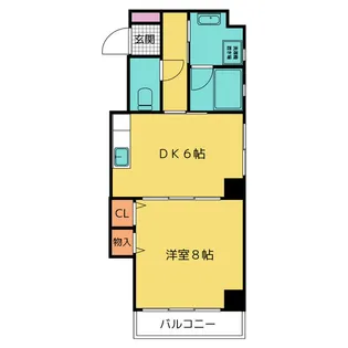 Friendly 仲田【1階】の間取り