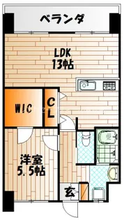 フェルト1113【14階】の間取り