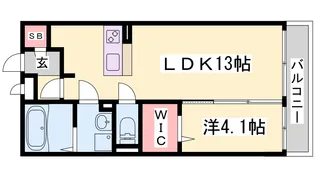 ラヴィール・メゾン【1階】の間取り