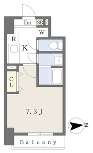 フォートレジデンス小田原八幡【2階】の間取り