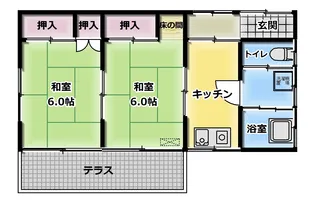 山形県酒田市光ケ丘2【一戸建】の間取り