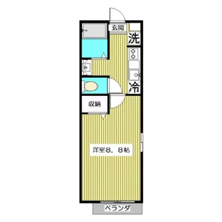 ヴィラMI (女 性限定)【1階】の間取り