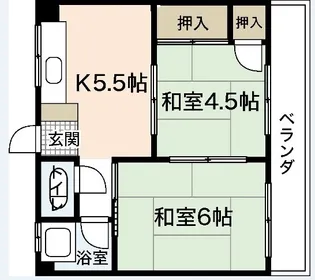 第二楠ビル【3階】の間取り