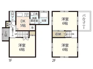 広島県広島市西区古江西町【一戸建】の間取り
