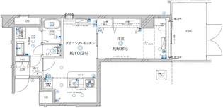 ディアレイシャス本所吾妻橋【1階】の間取り