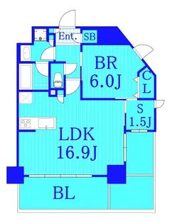スプランディッド新横浜【4階】の間取り