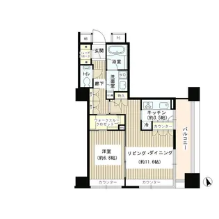 グランスイート虎ノ門【16階】の間取り