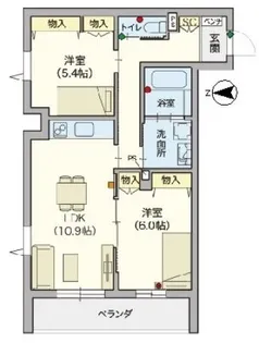 【シニア限定】オカバ練馬平和台ヘーベルVillage【3階】の間取り
