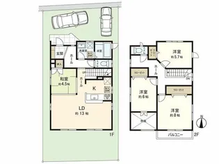 宮城県仙台市青葉区錦町1【一戸建】の間取り