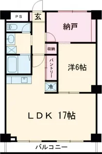 サンハイツ大和第2【9階】の間取り