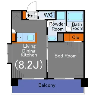 ガーラ武蔵小杉グランドステージ【6階】の間取り