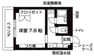 セーラム白石【4階】の間取り