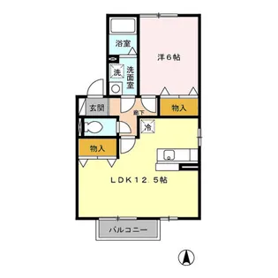 D-ROOM イヴェール A201【2階】の間取り