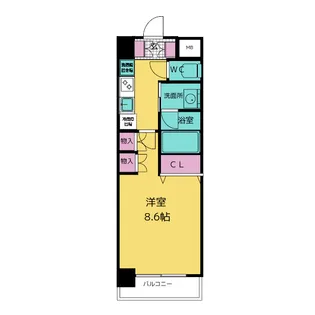 TENAS丸の内【6階】の間取り