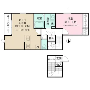 つくど瑞宝館【2階】の間取り