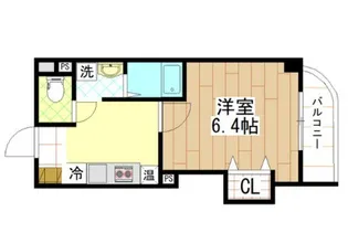 大阪府大阪市都島区都島中通3【マンション】の間取り