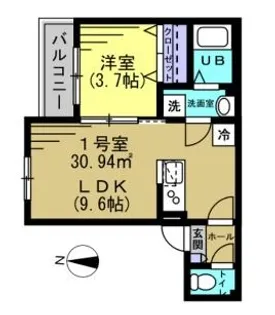 グランドソレイユ新検見川I【2階】の間取り
