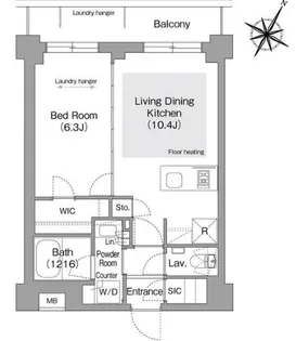 東京都文京区目白台3【マンション】の間取り