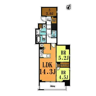 リビオメゾン横濱大通り公園【3階】の間取り