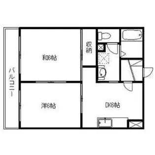 マンションリビエールII【4階】の間取り