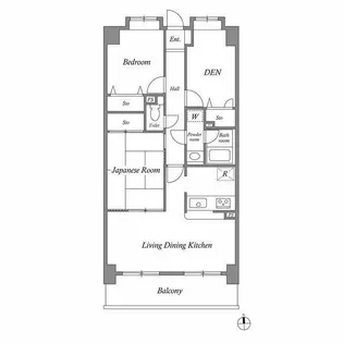レジデンス多摩川西六郷【6階】の間取り
