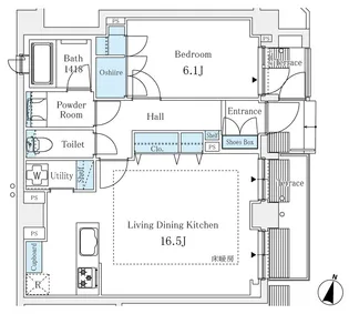 マノワール西麻布の間取り