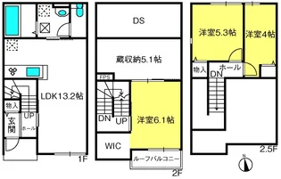 埼玉県さいたま市中央区円阿弥5【一戸建】の間取り