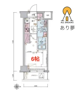 リヴシティ横濱東蒔田【6階】の間取り