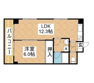 カーサ北山【2階】の間取り