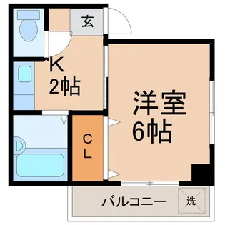 ベルカルフール【2階】の間取り