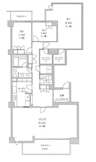 駒沢ガーデンハウス【1階】の間取り