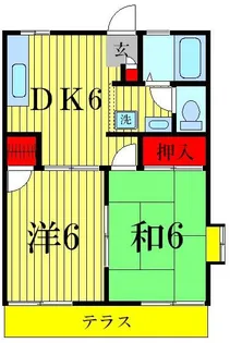 フレグランス元町【1階】の間取り