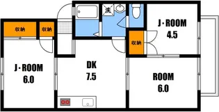 広島県広島市安佐南区東原1【アパート】の間取り