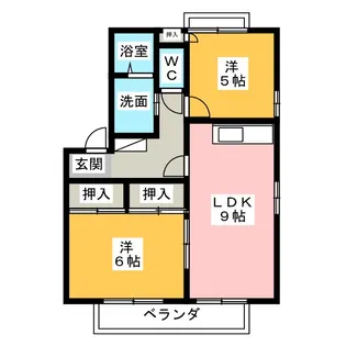 サンヴェール・ふじ【2階】の間取り
