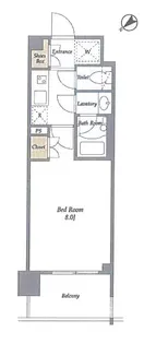 BluRock東神奈川【4階】の間取り