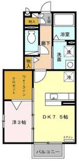 フェールクク【2階】の間取り
