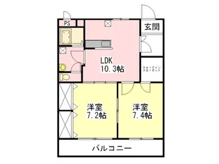 グラン・シエル弐番館【3階】の間取り