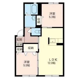 シャルル・アンレ【1階】の間取り