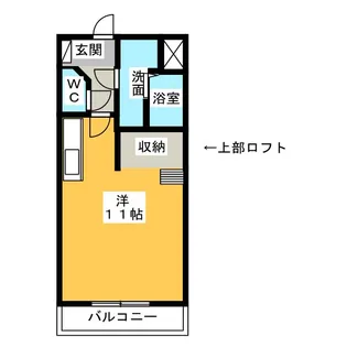 ウッドベルスクエアA棟【3階】の間取り