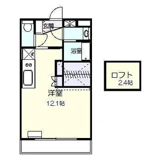 キートス グランデ天神【1階】の間取り