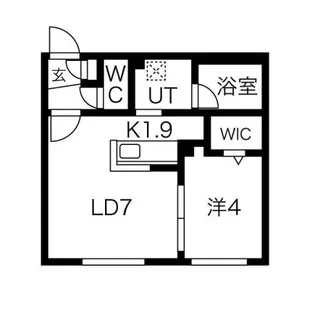 SDY月寒中央【3階】の間取り
