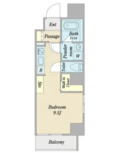 L`Allure(ラリュール)【9階】の間取り