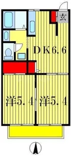 リヴェール・ヒロII【2階】の間取り