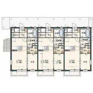 ヴィラルーチェA【1階】の間取り