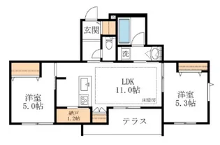 Alivio【1階】の間取り