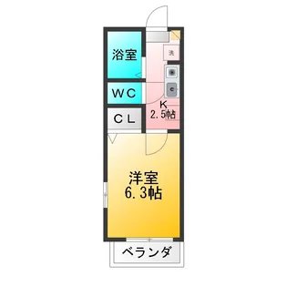 Vent Vert【2階】の間取り